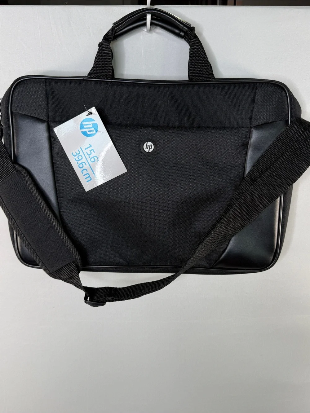 HP Black Laptop Messenger Bag with Shoulder Strap